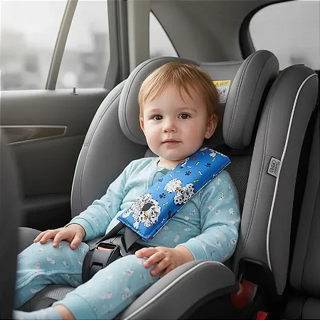 Capa para Cinto de Segurança Infantil - Azul