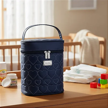 Porta Mamadeira Impermeável Azul Marinho - Merver