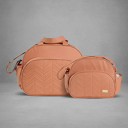 Kit 02 Bolsas Maternidade 1 Média e 1 Pequena Rose - Merver