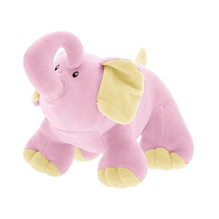 Pelúcia com Chocalho Baby Tonny Elefantinho Rosa Bebê- Zip