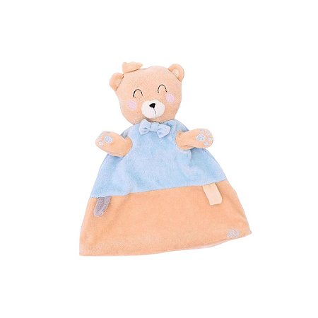 Naninha Fantoche Coleção Safari Urso Bege e Azul - Zip