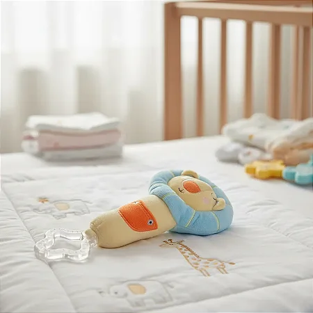 Chocalho Bebê com Mordedor Coleção Safari Leãozinho - Zip