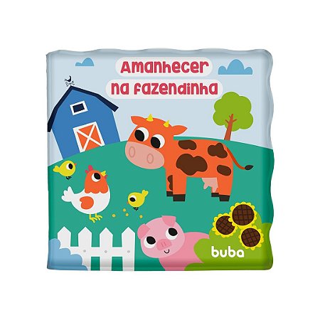 Livrinho de Banho do Bebê Amanhecer na Fazendinha - Buba
