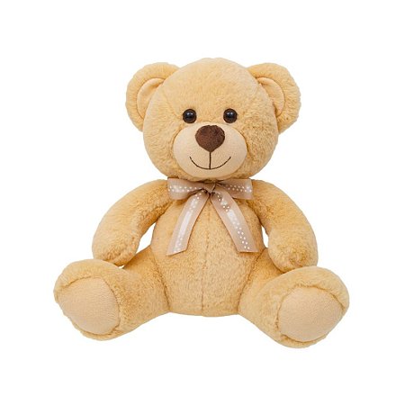 Pelúcia Infantil Ursinho Xodó Caramelo - Buba