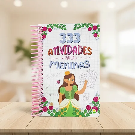 Livro Infantil 333 Atividades Para Meninas 168 Páginas