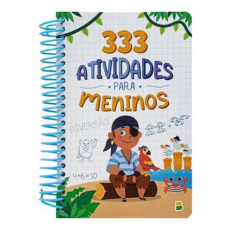 Livro Infantil 333 Atividades Para Meninos 168 Páginas