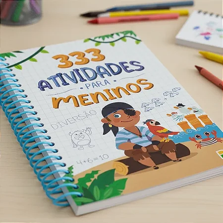 Livro Infantil 333 Atividades Para Meninos 168 Páginas