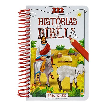 Livro Infantil 333 Histórias da Bíblia para Colorir 144 Pág.