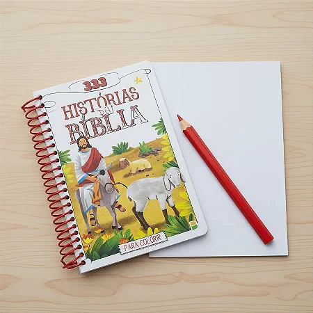 Livro Infantil 333 Histórias da Bíblia para Colorir 144 Pág.