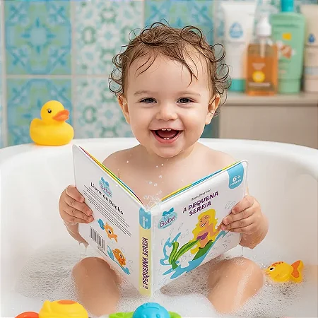 Livrinho de Banho do Bebê A Pequena Sereia - Todolivro