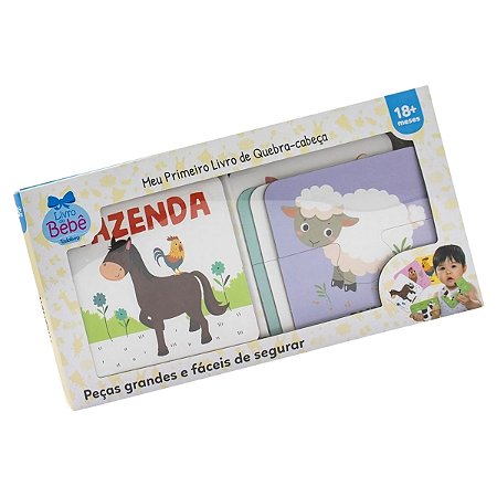 Livro do Bebê Meu Primeiro Livro de Quebra-Cabeça - Fazenda