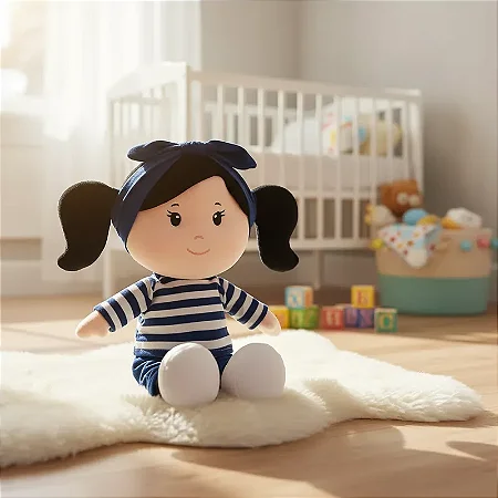 Pelúcia Boneca De Pano Lavável Antialérgica Anaju - Zip