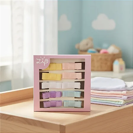 Kit 10 Laços Lacinhos Com Presilha Para Bebê Menina - Zip