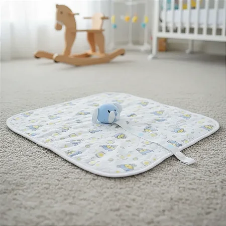 Naninha Bebê Blanket Com Prendedor de Chupeta Ursinho - Zip