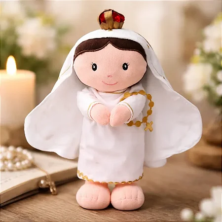 Pelúcia Boneca de Pano Católica Nossa Senhora de Fátima - Zip