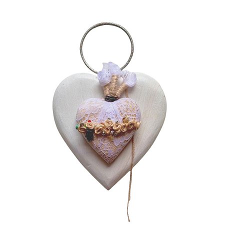 Coração Frida Off-White (26x18cm)