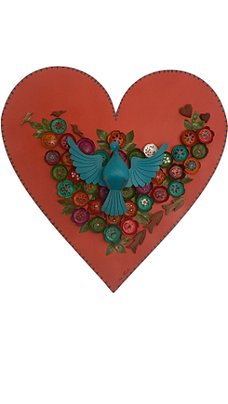 Divino Prosperidade fundo abóbora 60x60