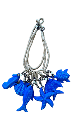 Colar Mar Azul (80cm)