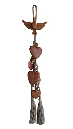 Pendente Divino Corações ( 1METRO E 10CM)