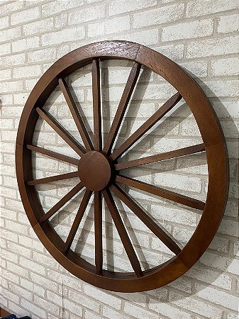RODA CARROÇA DECORATIVA PAREDE (90CM)