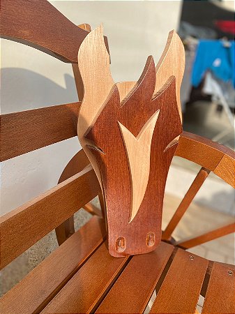 CABEÇA CAVALO MADEIRA DECORATIVA