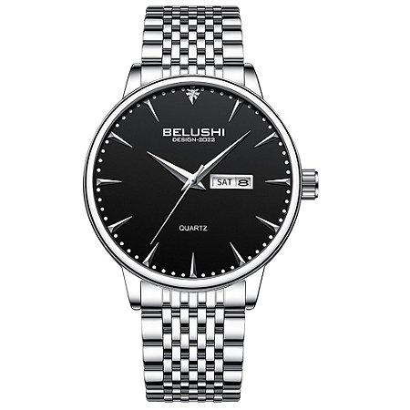Relógio Masculino Belushi Luxo Importado Aço Inox Ajustavel
