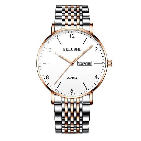 Relógio Masculino Belushi Luxo Importado Aço Inox Ajustavel