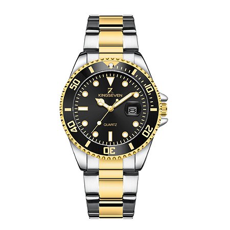Relógio KingSeven Multifuncional Calendario Luxo Olhos + Caixa