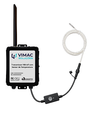 Transmissor IoT com Sensor de Temperatura PT100 - High Temperature (-50 ºC a +420 ºC)