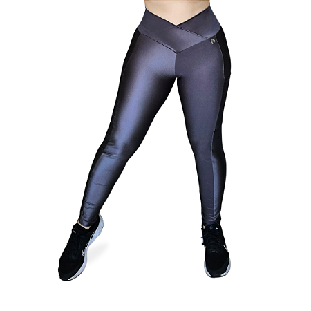 LEGGING SINTONIA VIBE CIRRÊ CINZA COM BOLSO