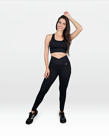 LEGGING SINTONIA VIBE PRETO COM BOLSO