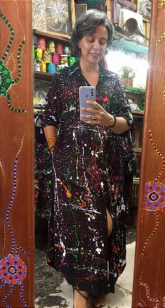 Vestido Chamise Longo Viscose