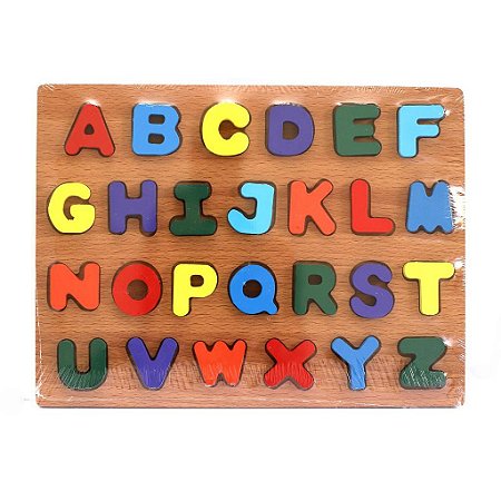 Encaixe Divertido Alfabeto - Letras Maiúsculas - TOYMIX