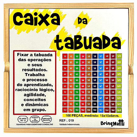 Caixa da Tabuada - Brinqmutti