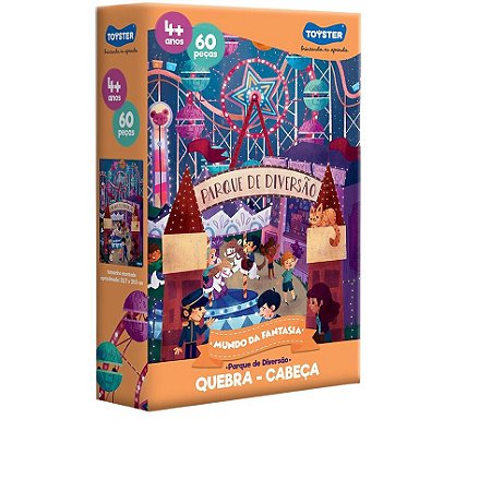 Quebra-cabeça 60 peças - Parque de diversão - Toyster