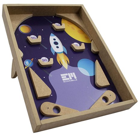 Jogo Pinball de madeira