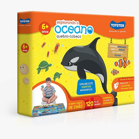 Quebra-cabeça 120 peças grandão - Oceano - Toyster