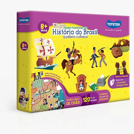 Quebra Cabeça - Brasil 1000 Peças - Toyster - Pikoli Brinquedos