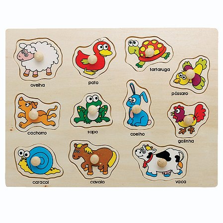Encaixe com pinos - Animais