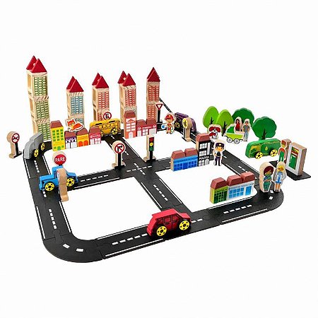 Pista Construtiva - em madeira