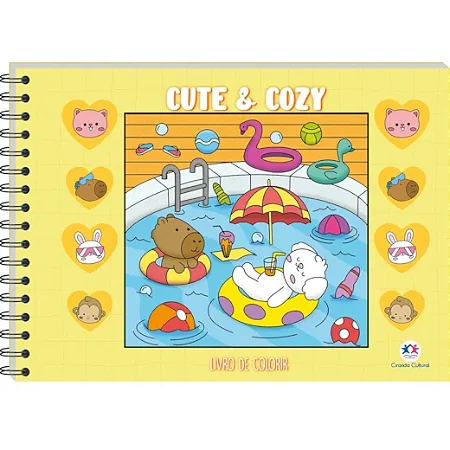 Livro para colorir - Comfy & cozy - Amarelo