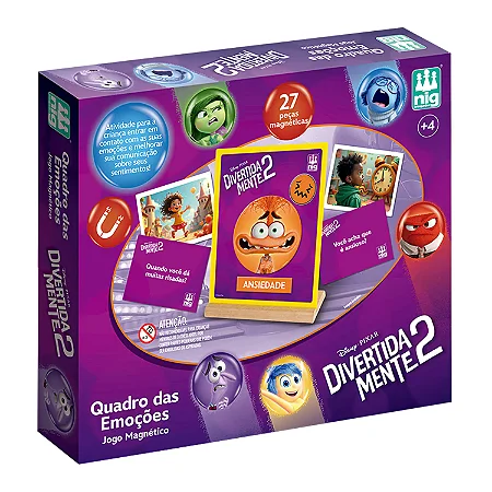 Quadro das emoções - Divertidamente - Quadro Magnético