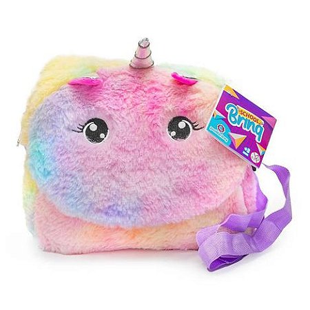 Bolsa de Pelúcia Unicórnio