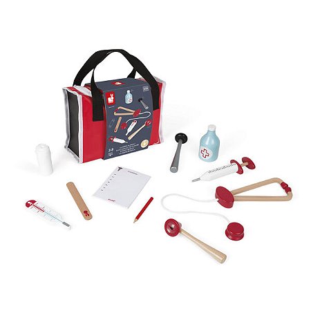 Maleta Kit Médico em Madeira - Janod
