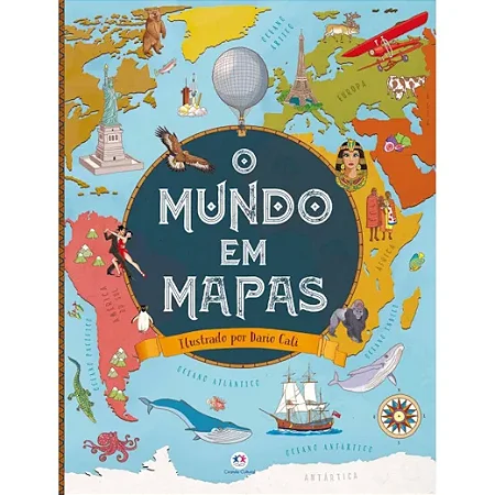 Livro Capa dura - O Mundo em Mapas
