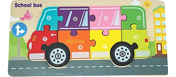 Quebra-cabeça 3D Ônibus - Toymix