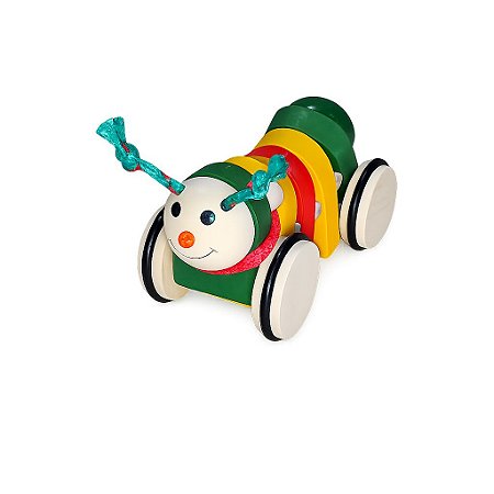 Largatinha Articulada de puxar - em madeira