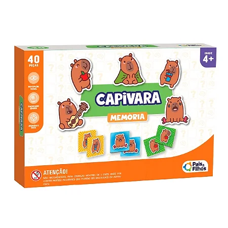 Jogo da memória Capivara