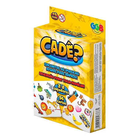 Jogo de Cartas Cadê - Diversão em Família