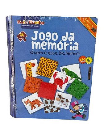 Jogo da Memória - Quem é esse Bichinho? em madeira